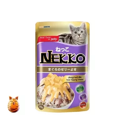 Foodinnova Cat Food Nekko Real Tuna Topping Cheese
