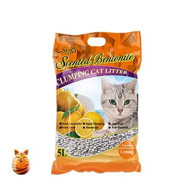 Sinofiz Scented Bentonite Clumping Cat Litter (Lemon Flavour)