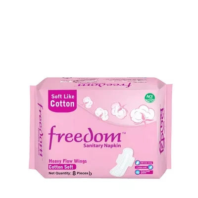 A9 Freedom Heavy Flow Cotton Soft Sanitary Napkin 8 pads