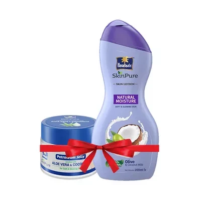 Parachute SkinPure Lotion Natural Moisture (Free Petroleum Jelly 50 ml)