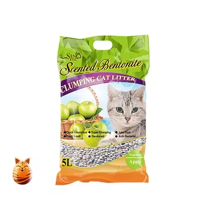 Sinofiz Scented Bentonite Clumping Cat Litter (Apple Flavour)
