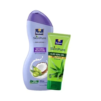Parachute SkinPure Skin Lotion Natural Moisture (Free Aloe Vera Gel 50 ml)