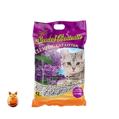 Sinofiz Scented Bentonite Clumping Cat Litter (Lavender Flavour)