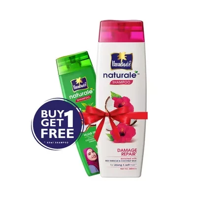 Parachute Naturale Damage Repair Shampoo (Free Shampoo Hijab Fresh 80 ml)