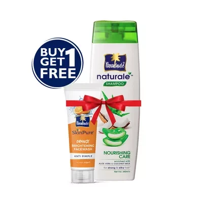 Parachute Naturale Shampoo Nourishing Care (Free Anti Pimple Face Wash 50 gm)