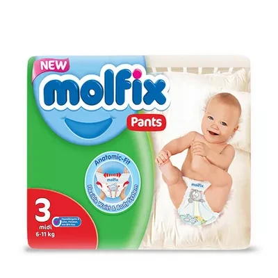 Molfix Baby Diaper Pants 3 midi 6-11 kg