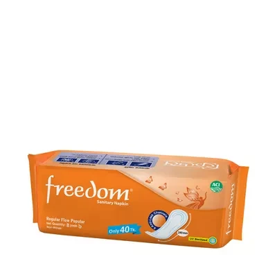 A6 Freedom Regular Flow Popular Sanitary Napkin 8 pads