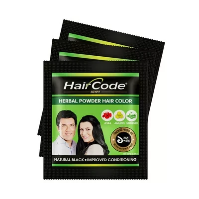 HairCode Egypt Herbal Powder Hair Color (Black) 5 gm