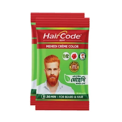 Haircode Egypt Mehedi Creme Color (Hair & Beard) 25 gm